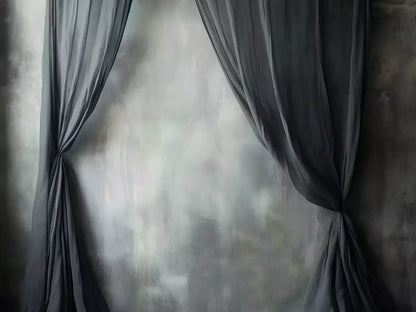 Chiffon Elegance Charcoal Ii 8’X6’ Fleece (96 X 72 Inch) Backdrop