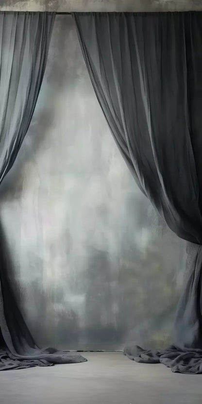 Chiffon Elegance Charcoal Ii 10’X20’ Ultracloth (120 X 240 Inch) Backdrop