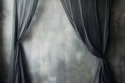 Chiffon Elegance Charcoal Ii 12’X8’ Ultracloth (144 X 96 Inch) Backdrop