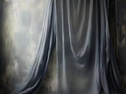 Chiffon Elegance Charcoal I 8’X6’ Fleece (96 X 72 Inch) Backdrop