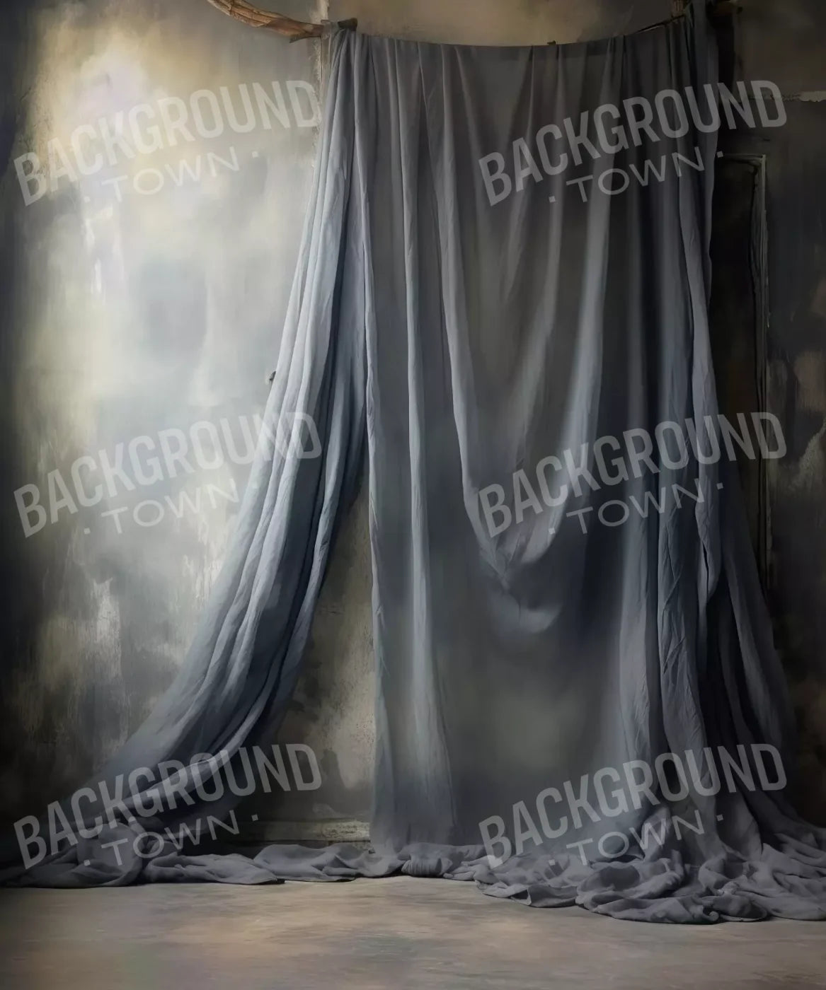 Chiffon Elegance Charcoal I 10’X12’ Ultracloth (120 X 144 Inch) Backdrop
