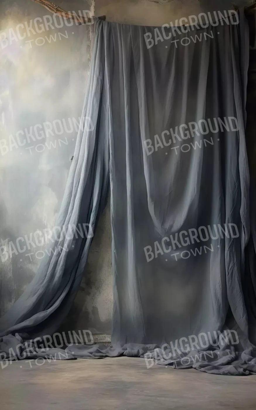 Chiffon Elegance Charcoal I 10’X16’ Ultracloth (120 X 192 Inch) Backdrop