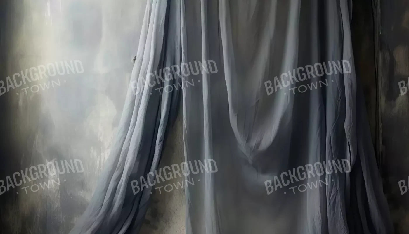 Chiffon Elegance Charcoal I 14’X8’ Ultracloth (168 X 96 Inch) Backdrop