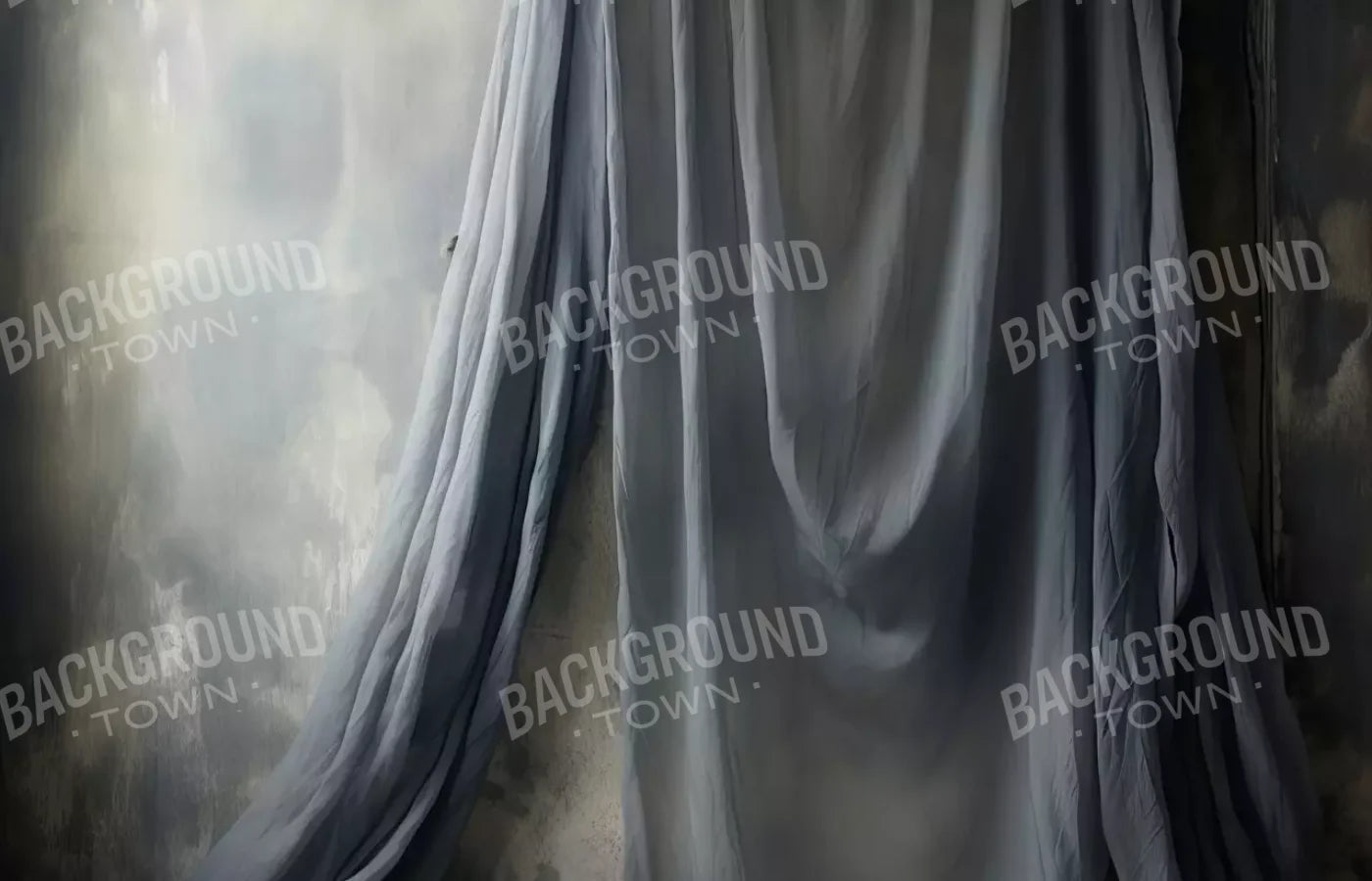 Chiffon Elegance Charcoal I 14’X9’ Ultracloth (168 X 108 Inch) Backdrop