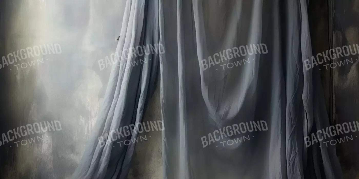 Chiffon Elegance Charcoal I 16’X8’ Ultracloth (192 X 96 Inch) Backdrop