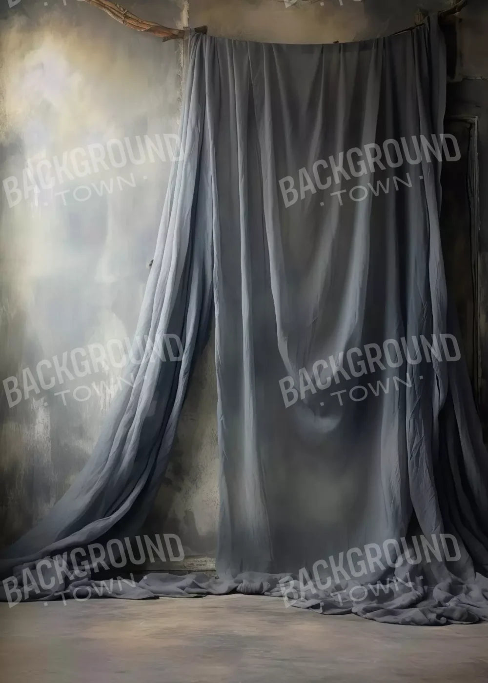 Chiffon Elegance Charcoal I 5’X7’ Ultracloth (60 X 84 Inch) Backdrop