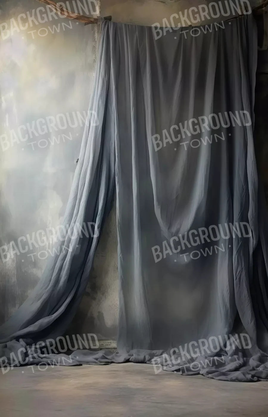 Chiffon Elegance Charcoal I 9’X14’ Ultracloth (108 X 168 Inch) Backdrop