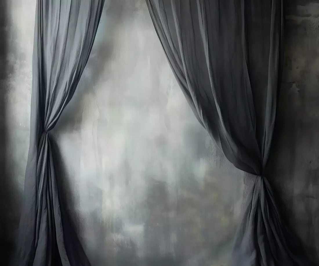 Chiffon Elegance Charcoal Ii 5’X4’2 Fleece (60 X 50 Inch) Backdrop