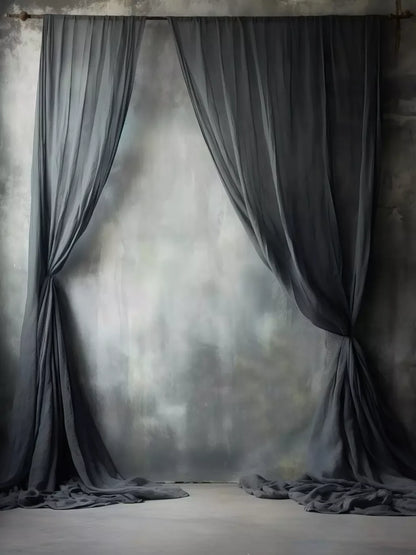 Chiffon Elegance Charcoal Ii 6’X8’ Fleece (72 X 96 Inch) Backdrop
