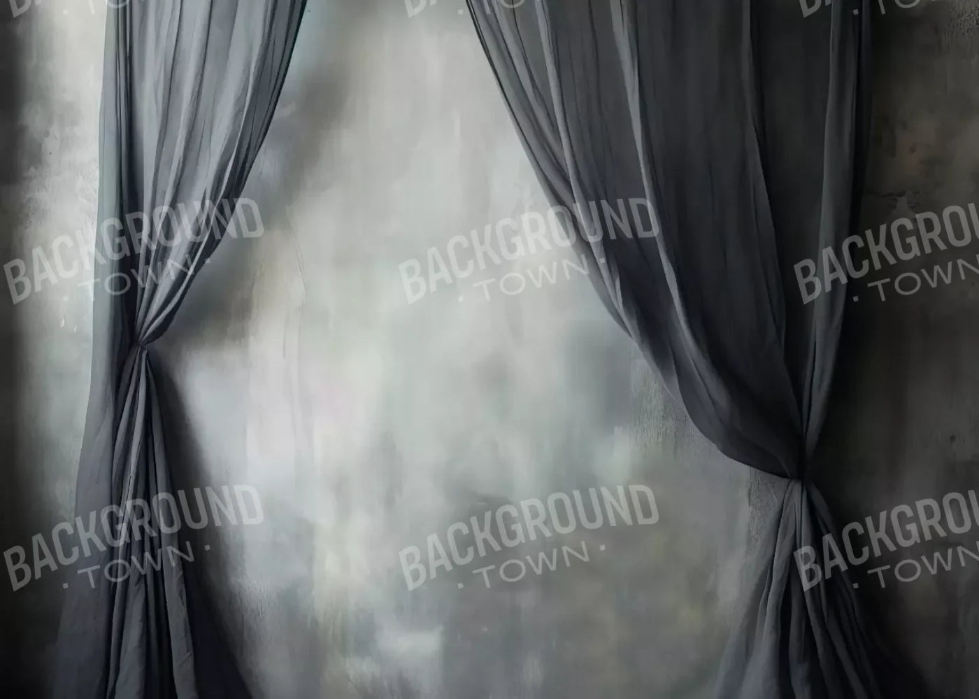 Chiffon Elegance Charcoal Ii 7’X5’ Ultracloth (84 X 60 Inch) Backdrop