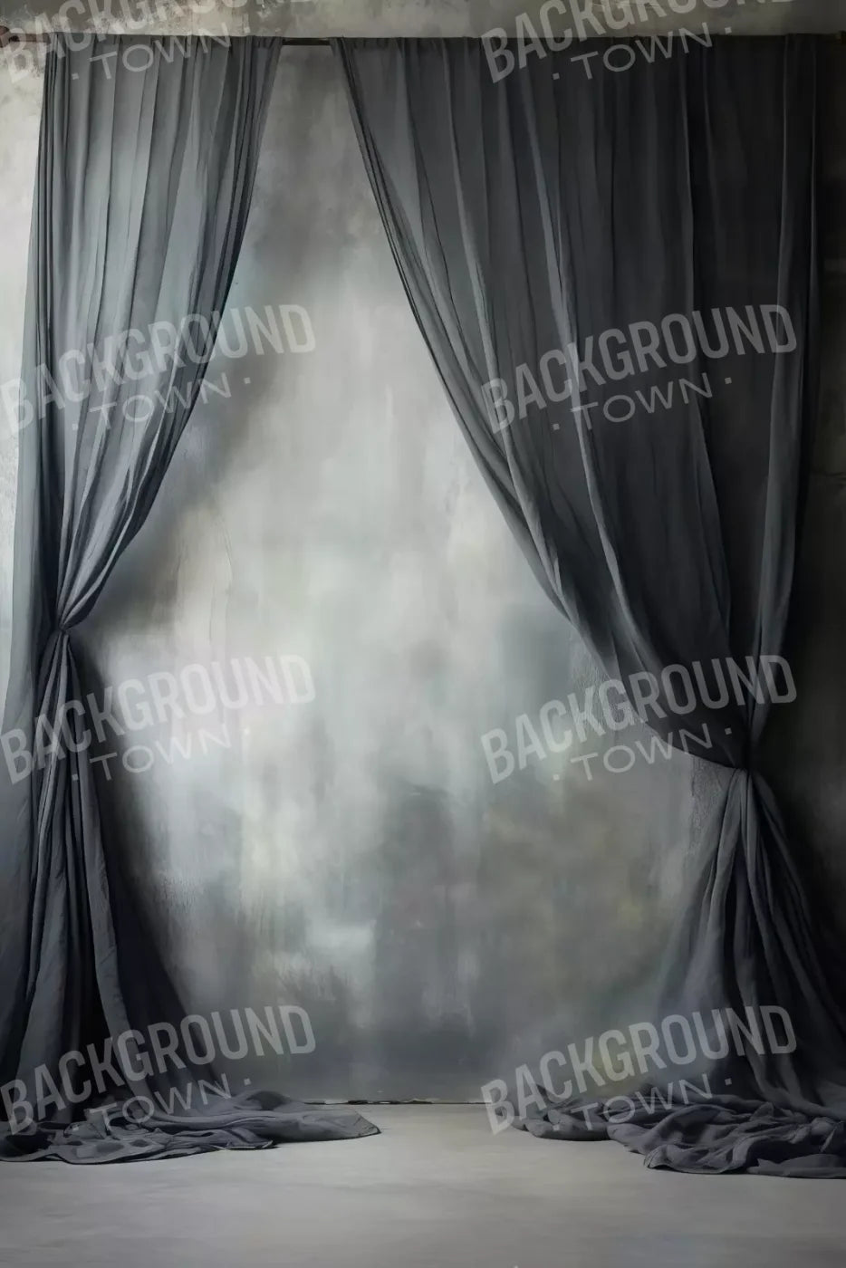 Chiffon Elegance Charcoal Ii 8’X12’ Ultracloth (96 X 144 Inch) Backdrop