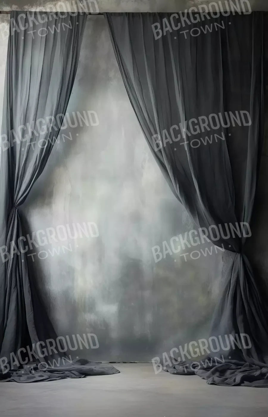 Chiffon Elegance Charcoal Ii 9’X14’ Ultracloth (108 X 168 Inch) Backdrop