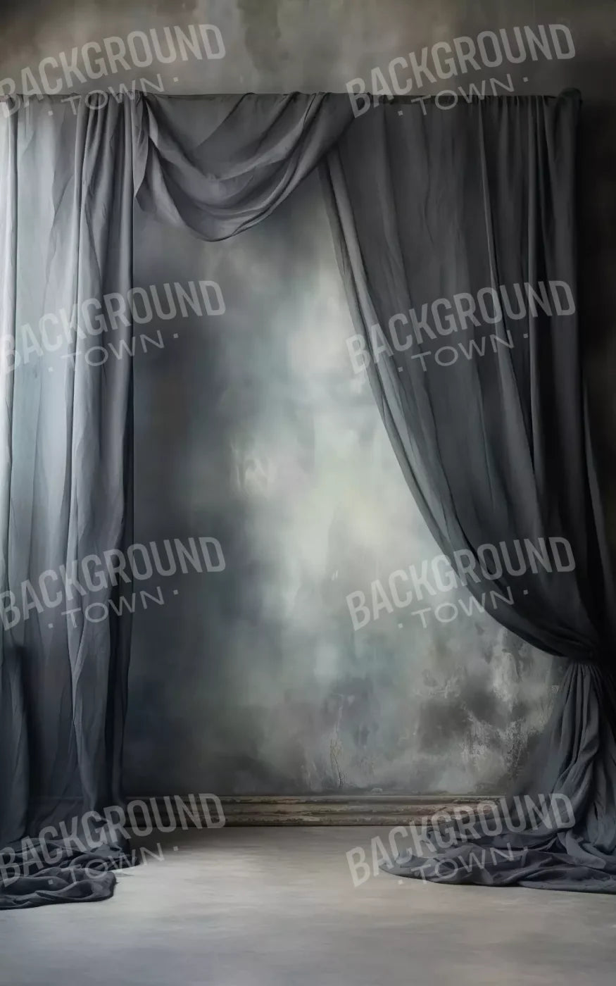 Chiffon Elegance Charcoal Vi 10’X16’ Ultracloth (120 X 192 Inch) Backdrop