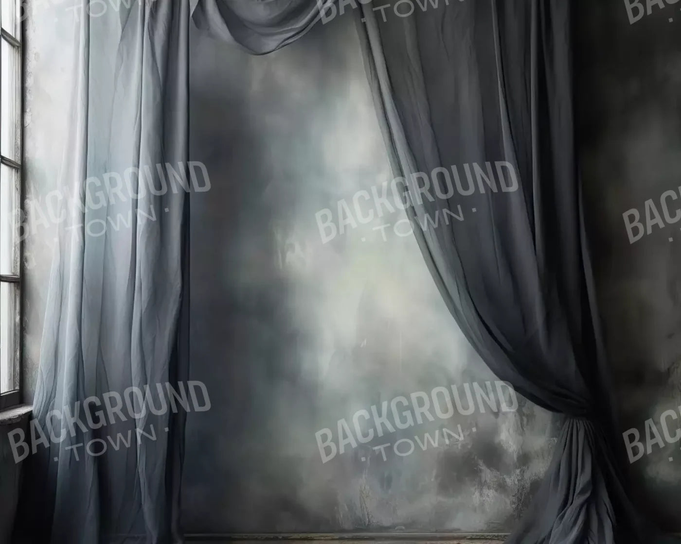 Chiffon Elegance Charcoal Vi 10’X8’ Fleece (120 X 96 Inch) Backdrop