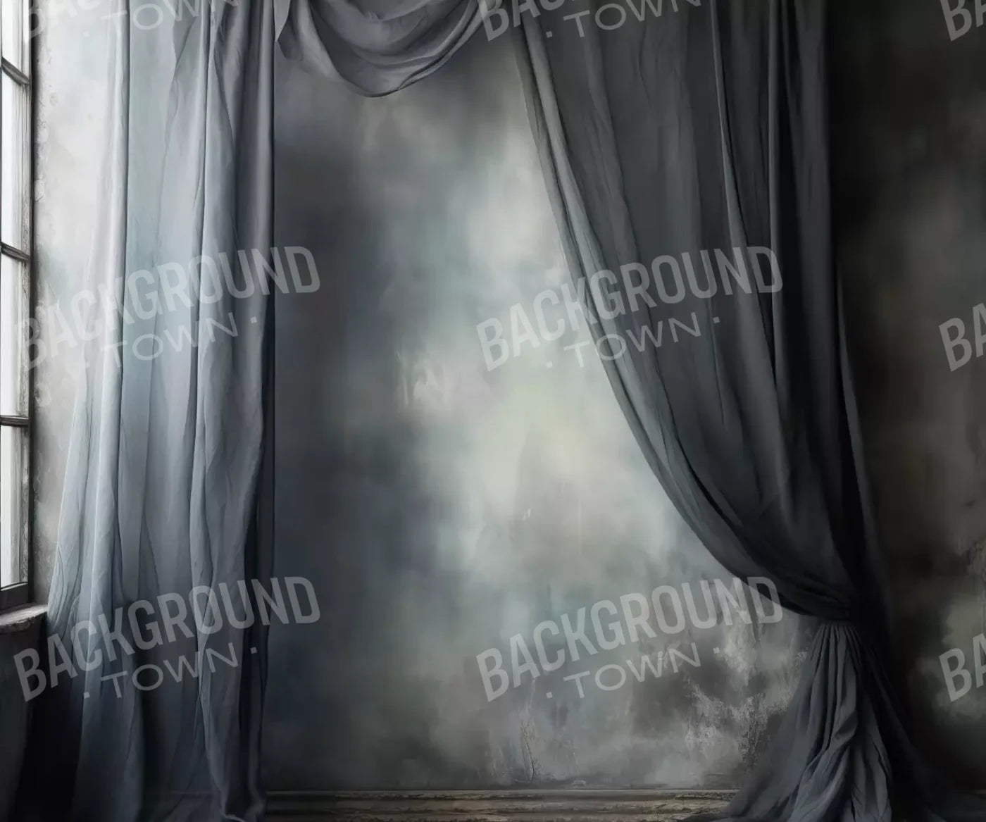 Chiffon Elegance Charcoal Vi 12’X10’ Ultracloth (144 X 120 Inch) Backdrop