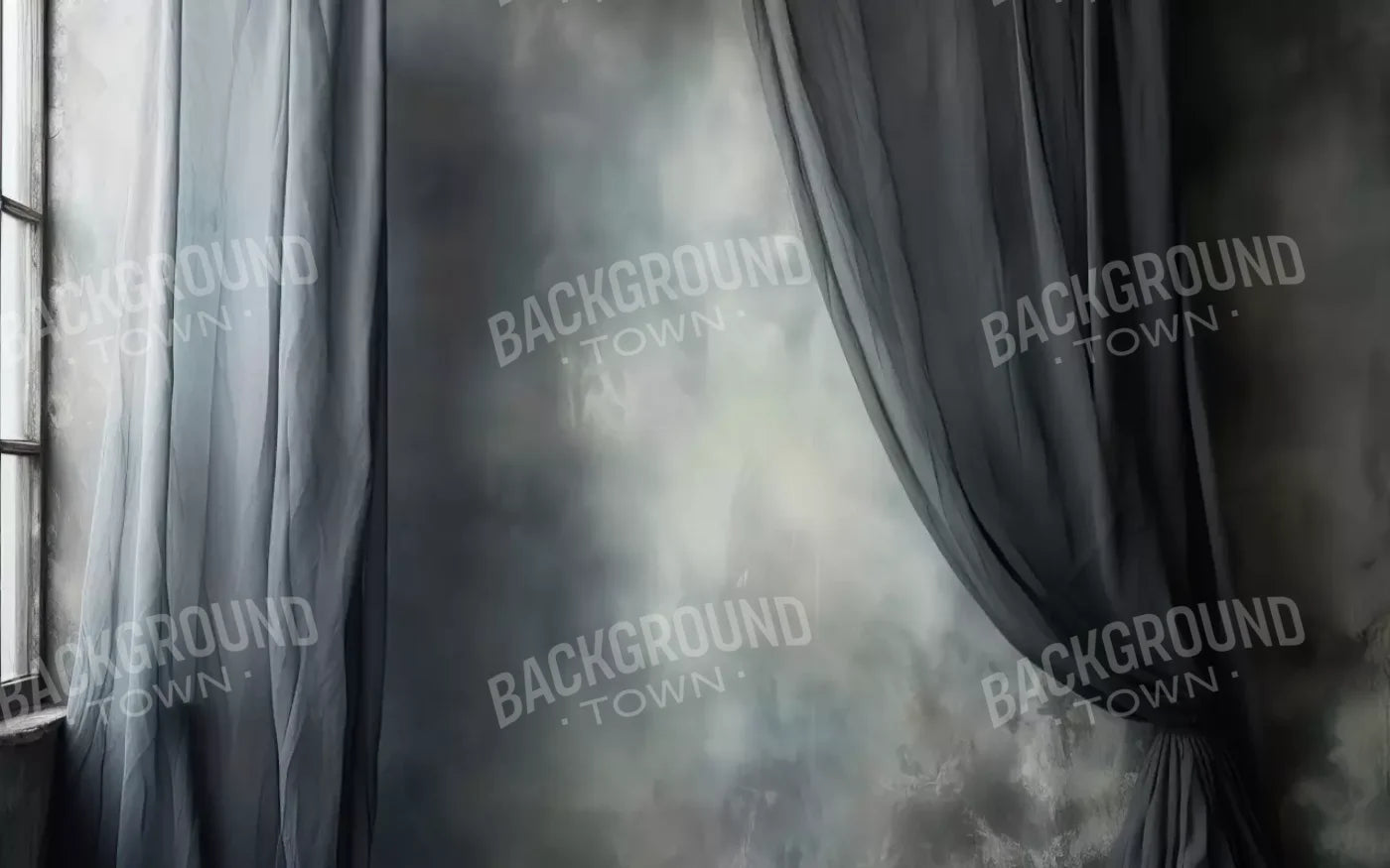 Chiffon Elegance Charcoal Vi 16’X10’ Ultracloth (192 X 120 Inch) Backdrop