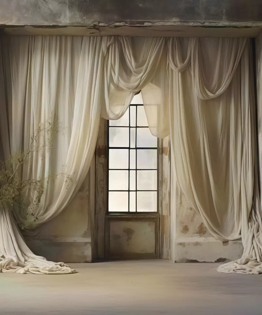 Beige Al Design Backdrop for Photography