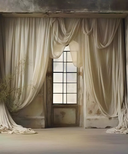 Beige Al Design Backdrop for Photography