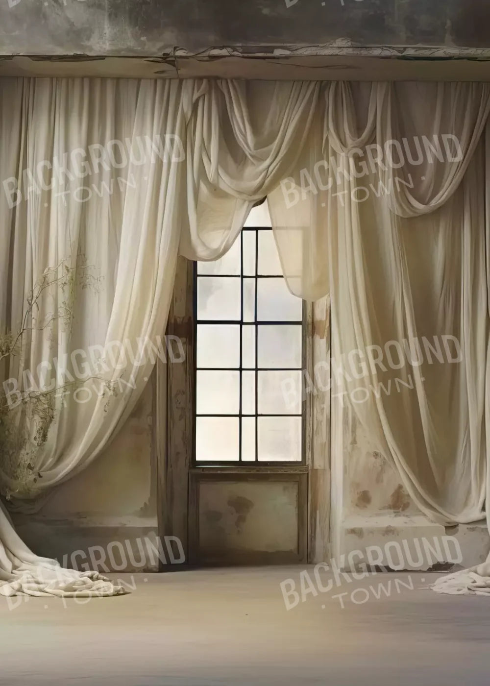 Chiffon Elegance I 5X7 Ultracloth ( 60 X 84 Inch ) Backdrop