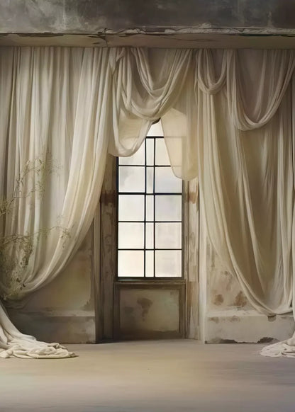 Chiffon Elegance I 5X7 Ultracloth ( 60 X 84 Inch ) Backdrop