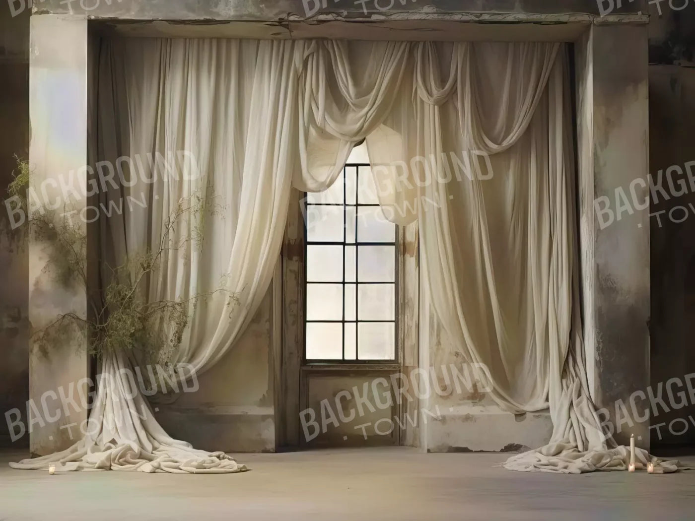 Chiffon Elegance I 68X5 Fleece ( 80 X 60 Inch ) Backdrop