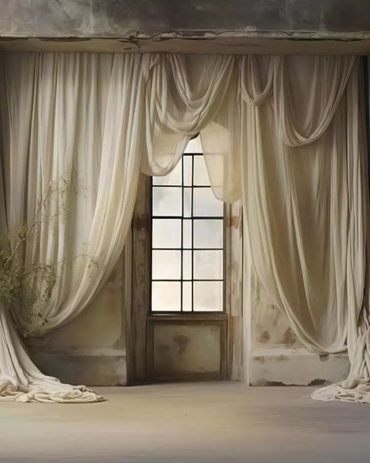 Chiffon Elegance I 8X10 Fleece ( 96 X 120 Inch ) Backdrop