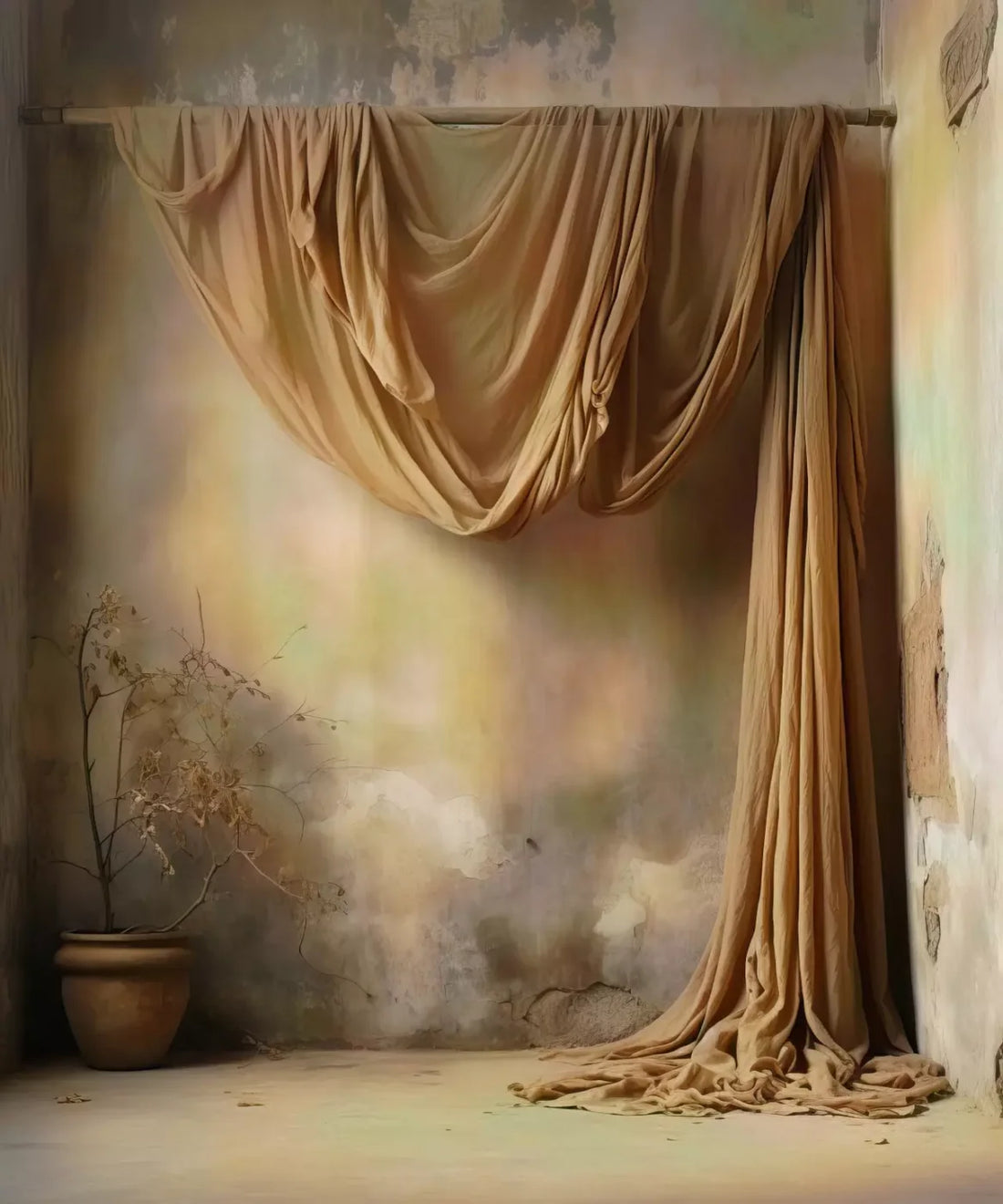 Beige Al Design Backdrop for Photography