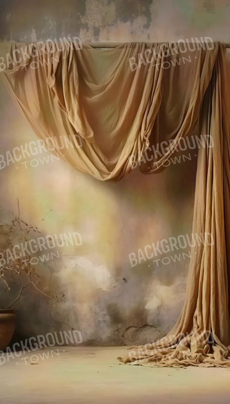 Chiffon Elegance In Taupe 8X14 Ultracloth ( 96 X 168 Inch ) Backdrop