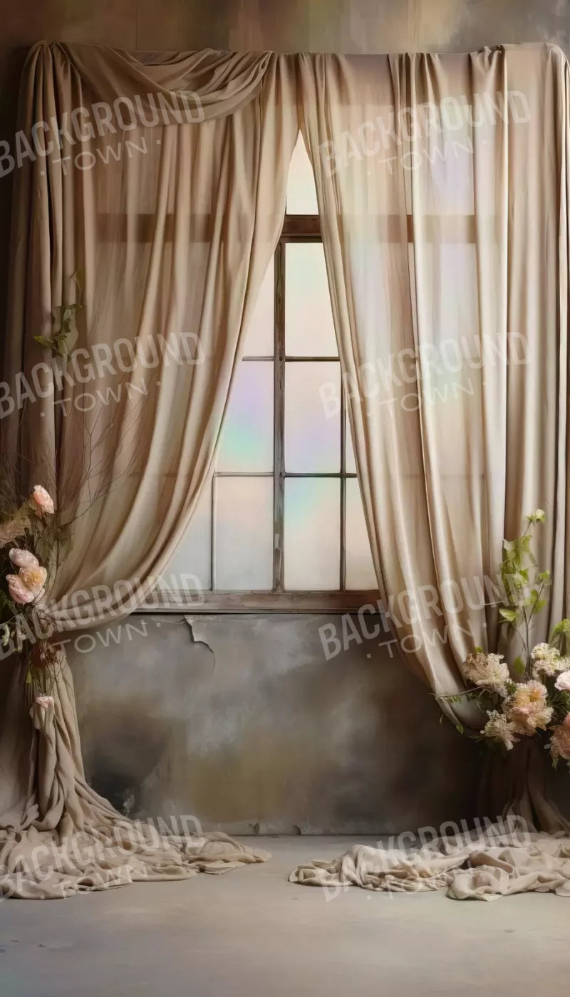 Chiffon Elegance In Taupe Ii 8X14 Ultracloth ( 96 X 168 Inch ) Backdrop