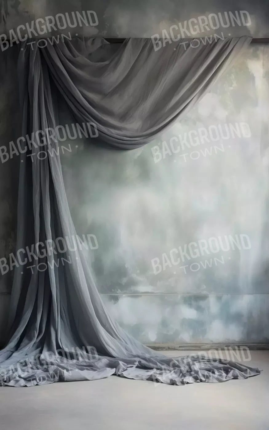 Chiffon Elegance Light Charcoal 9X14 Ultracloth ( 108 X 168 Inch ) Backdrop