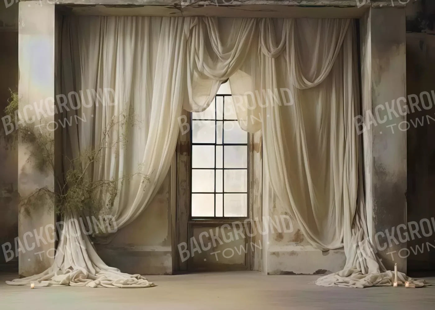 Chiffon Ellagance I 7X5 Ultracloth ( 84 X 60 Inch ) Backdrop