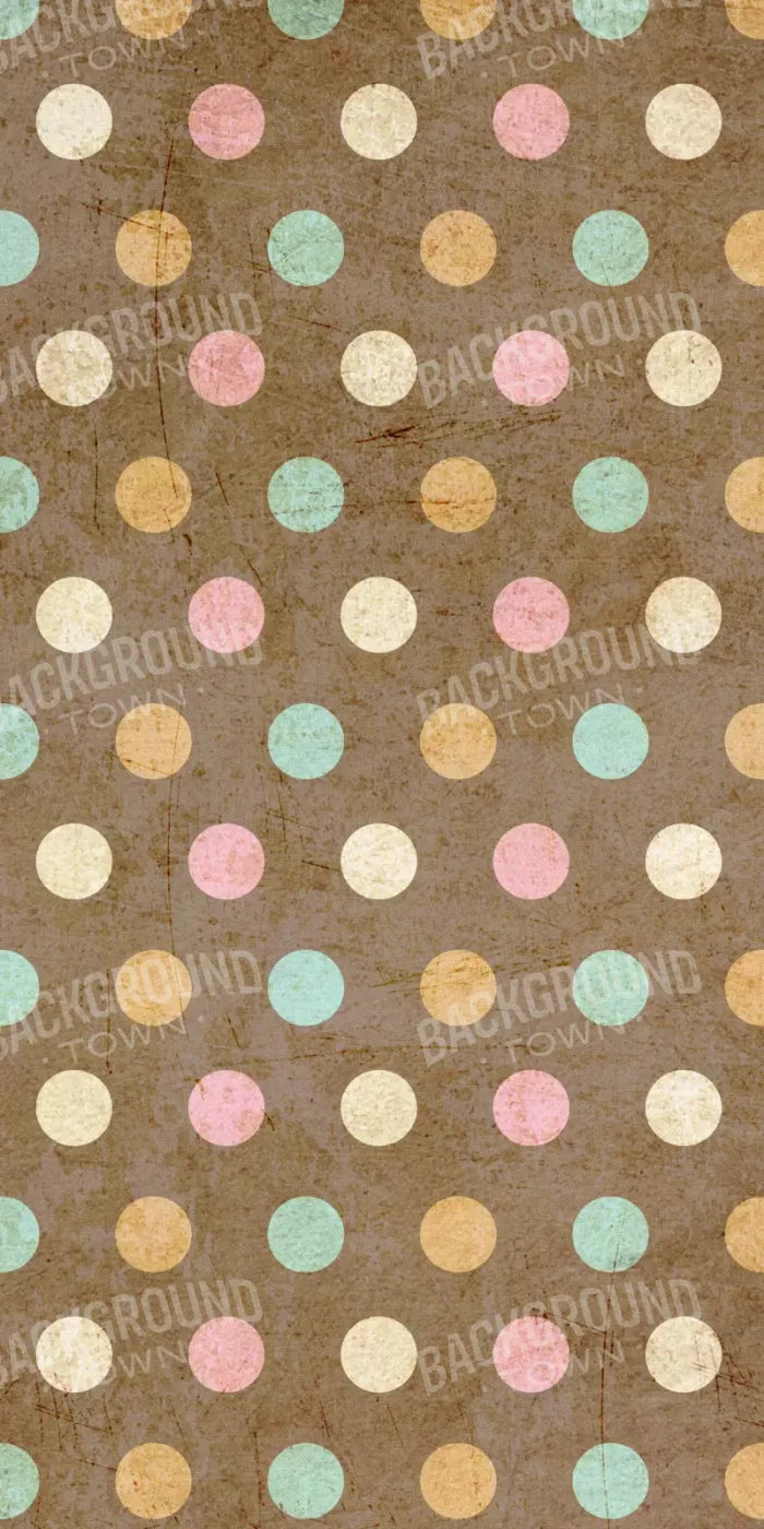 Choco Dots 10X20 Ultracloth ( 120 X 240 Inch ) Backdrop