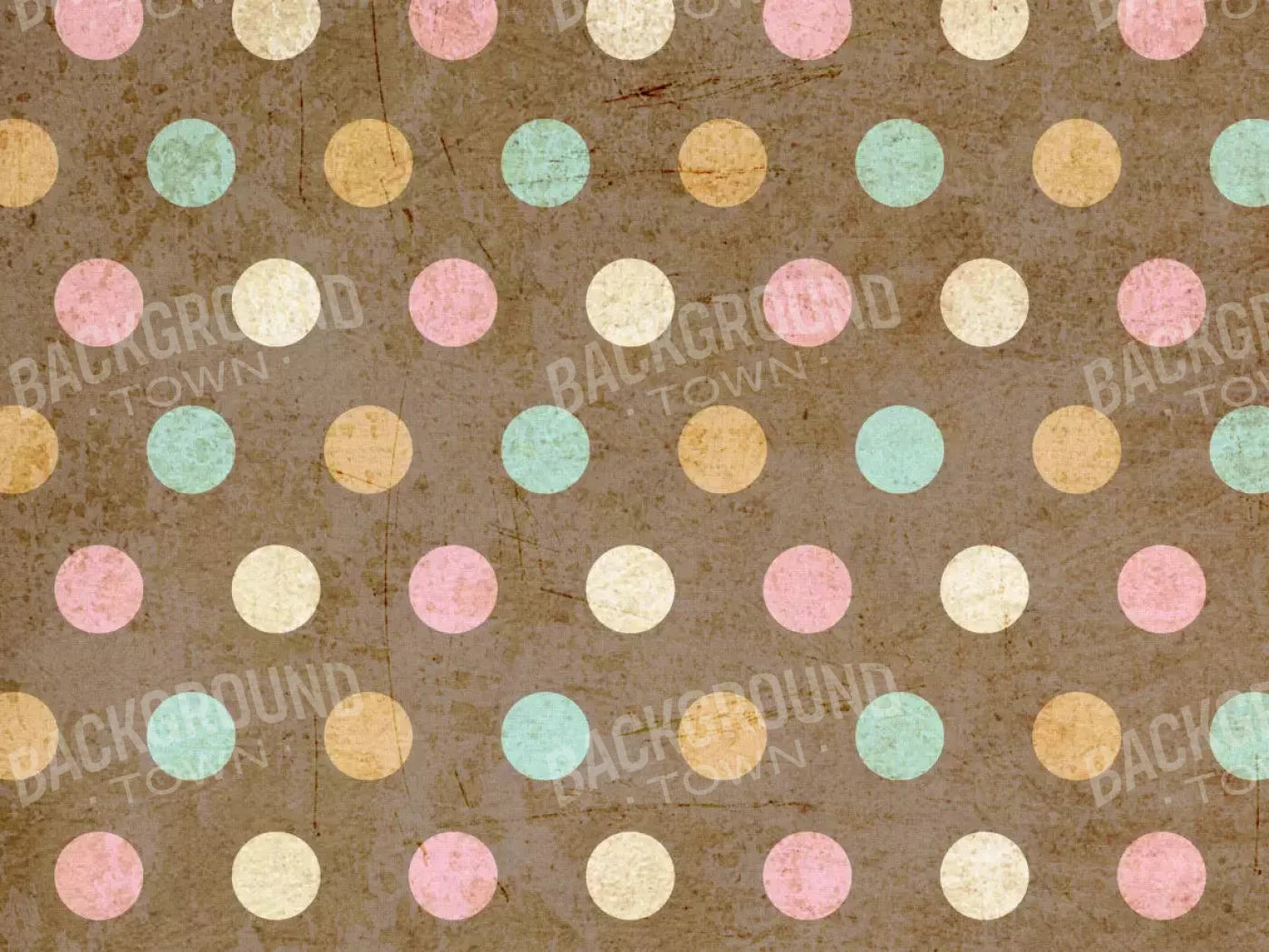 Choco Dots 10X8 Fleece ( 120 X 96 Inch ) Backdrop