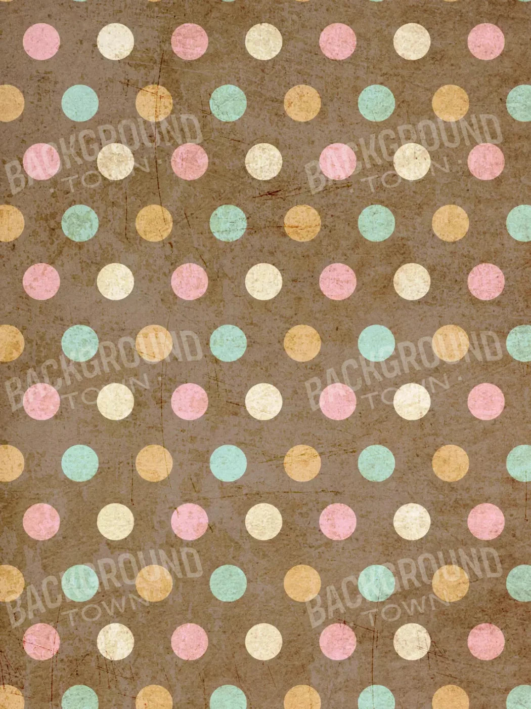 Choco Dots 5X68 Fleece ( 60 X 80 Inch ) Backdrop