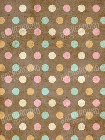 Choco Dots 5X7 Ultracloth ( 60 X 84 Inch ) Backdrop