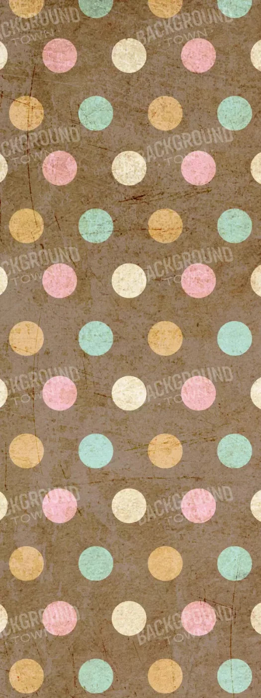 Choco Dots 8X20 Ultracloth ( 96 X 240 Inch ) Backdrop
