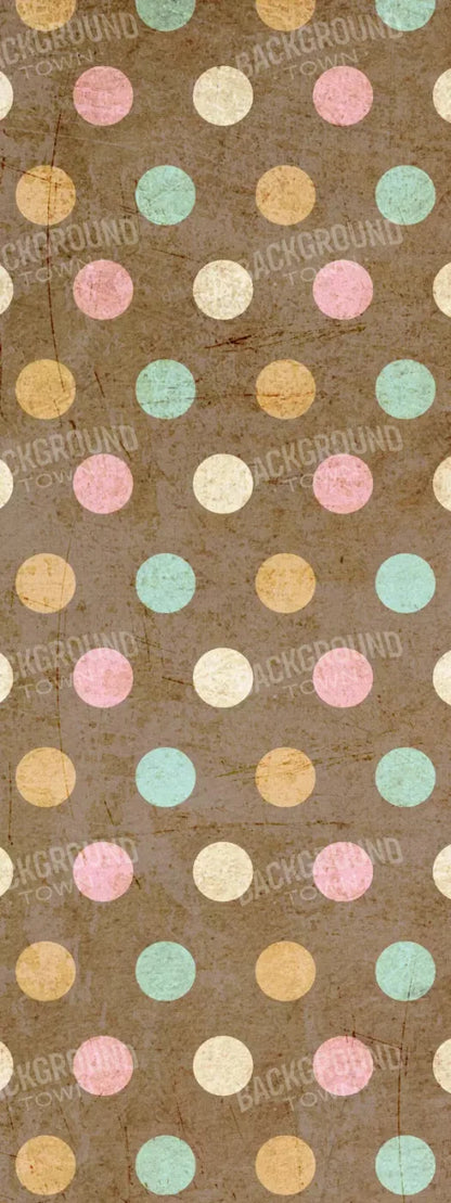 Choco Dots 8X20 Ultracloth ( 96 X 240 Inch ) Backdrop