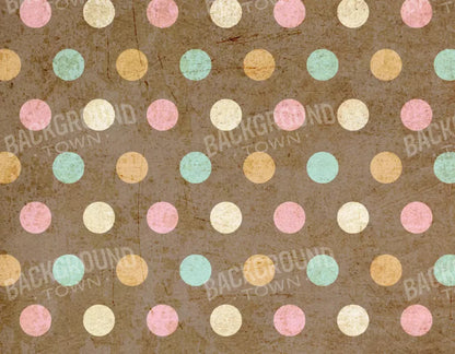 Choco Dots 8X6 Fleece ( 96 X 72 Inch ) Backdrop
