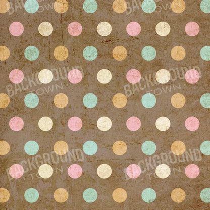 Choco Dots 8X8 Fleece ( 96 X Inch ) Backdrop