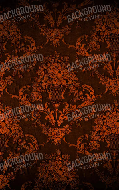 Chocolate Damask 9X14 Ultracloth ( 108 X 168 Inch ) Backdrop