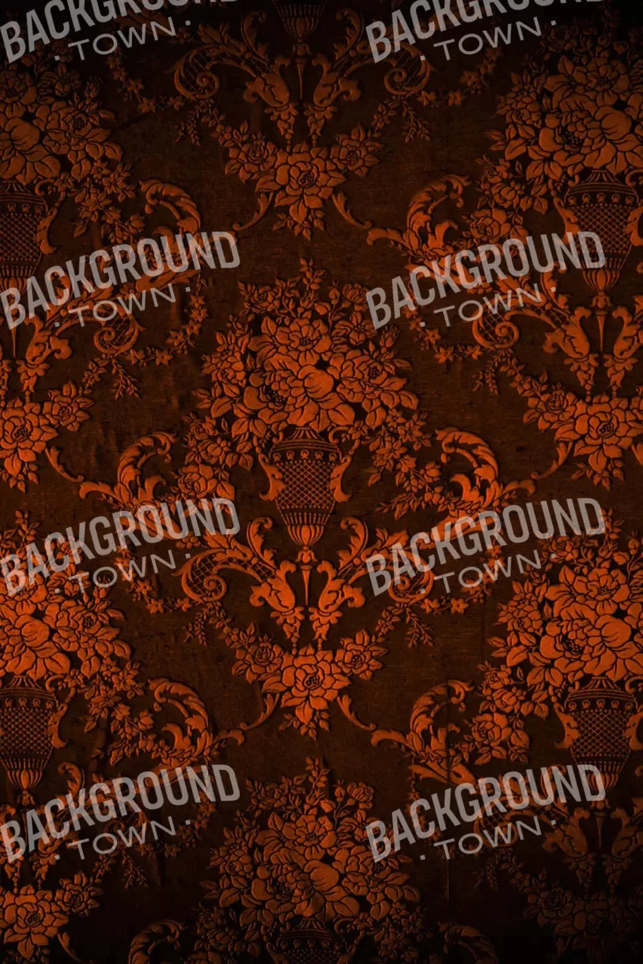 Chocolate Damask For Lvl Up Backdrop System 5X76 Up ( 60 X 90 Inch )