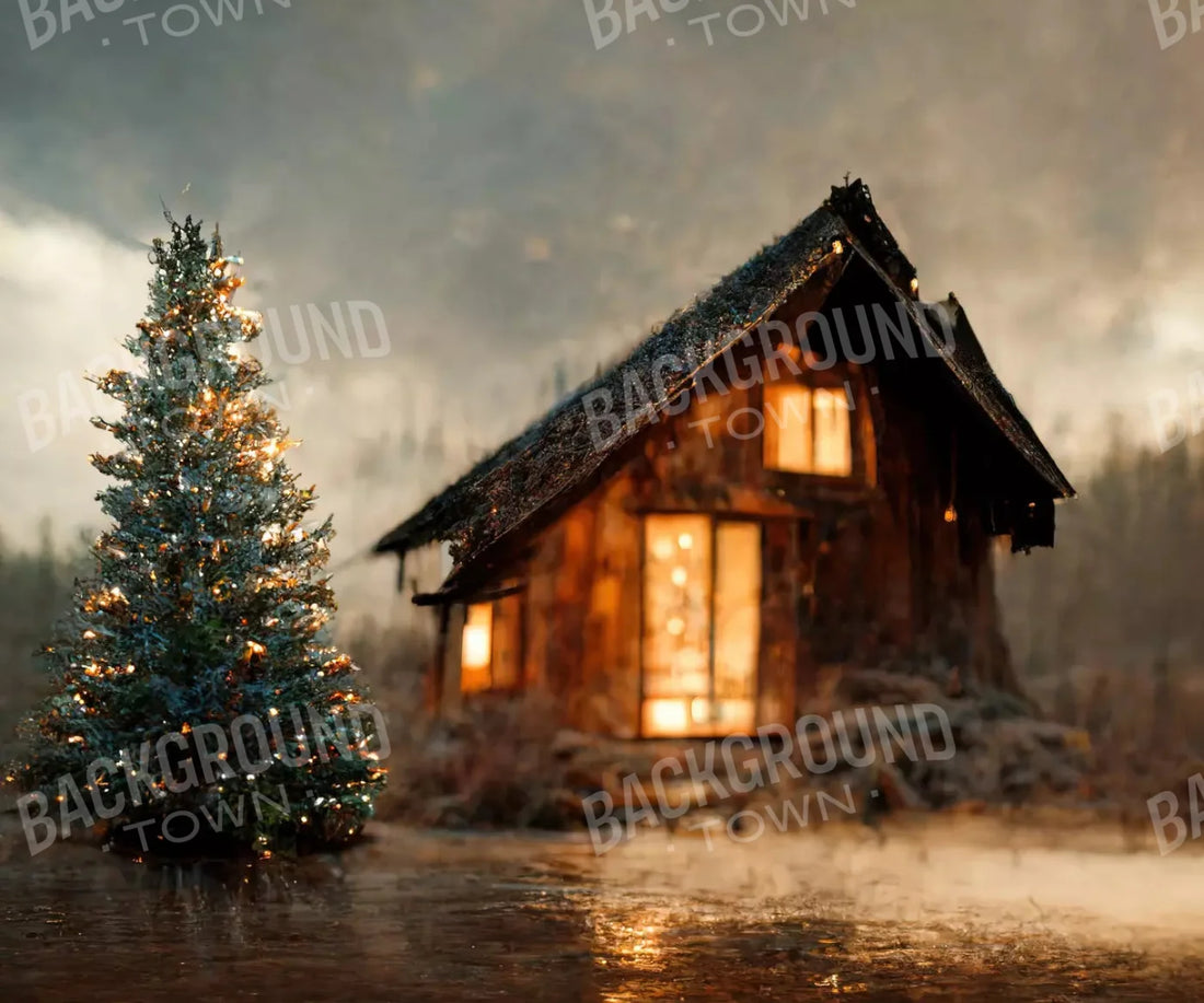 Beige Christmas Backdrop for Photography