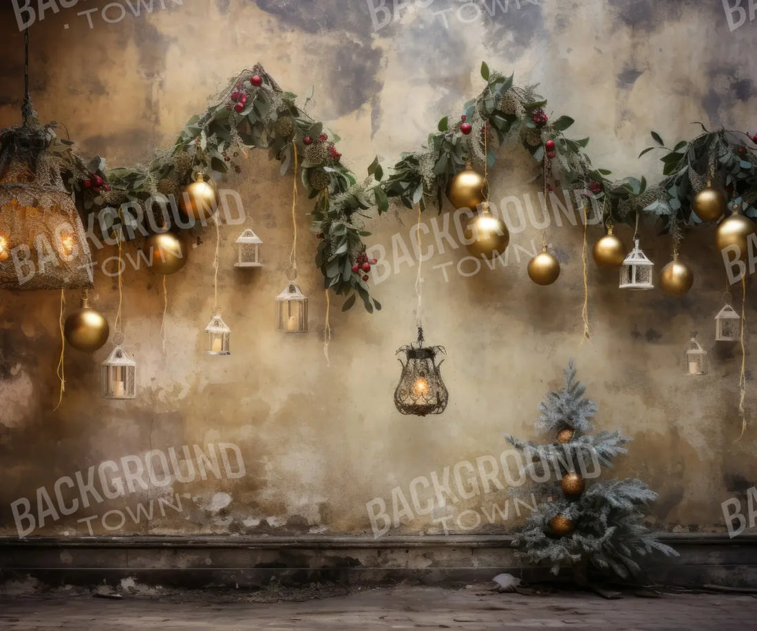 Beige Christmas Backdrop for Photography