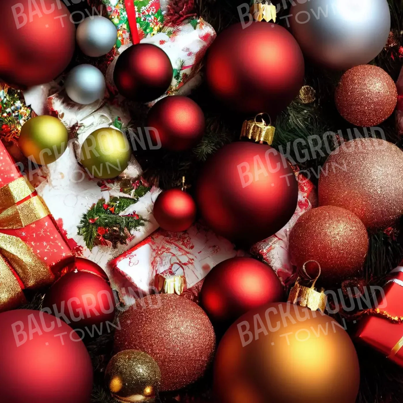 Christmas Decor 10’X10’ Ultracloth (120 X Inch) Backdrop