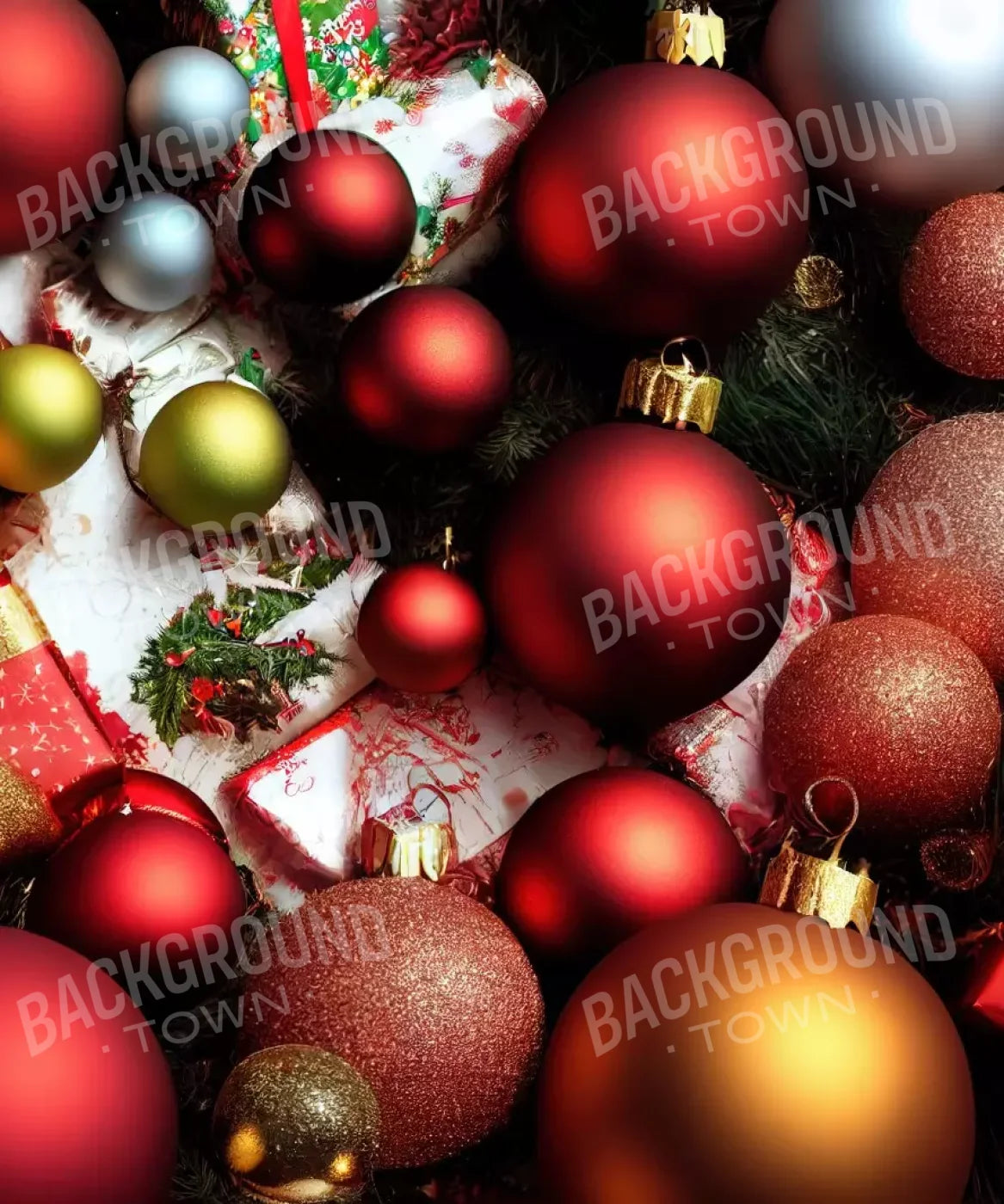 Christmas Decor 10’X12’ Ultracloth (120 X 144 Inch) Backdrop