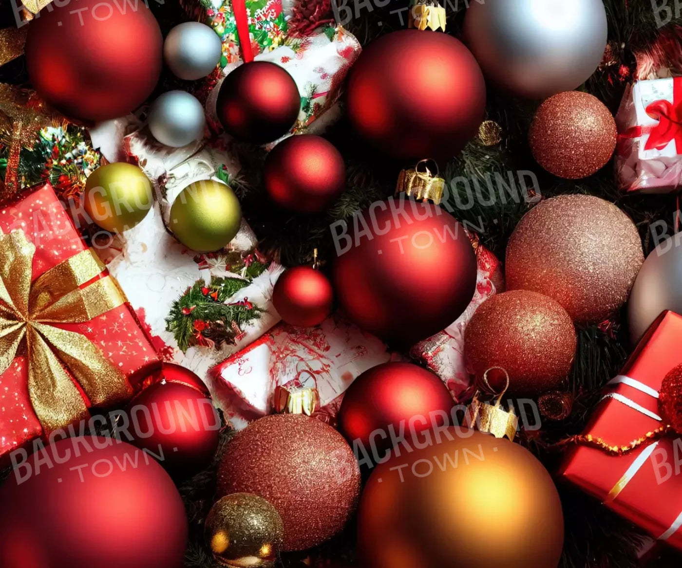 Christmas Decor 12’X10’ Ultracloth (144 X 120 Inch) Backdrop