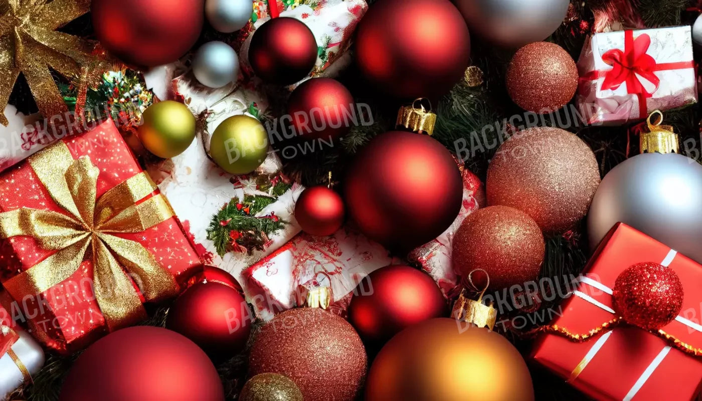 Christmas Decor 14’X8’ Ultracloth (168 X 96 Inch) Backdrop