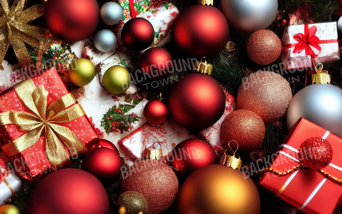 Christmas Decor 16’X10’ Ultracloth (192 X 120 Inch) Backdrop