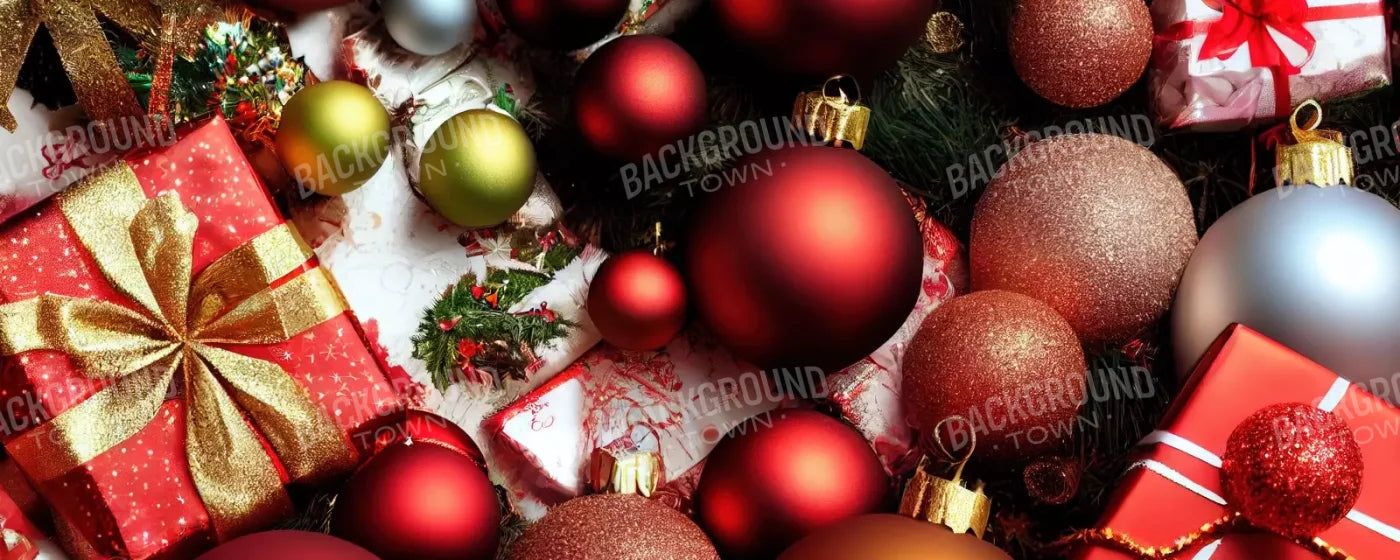 Christmas Decor 20’X8’ Ultracloth (240 X 96 Inch) Backdrop