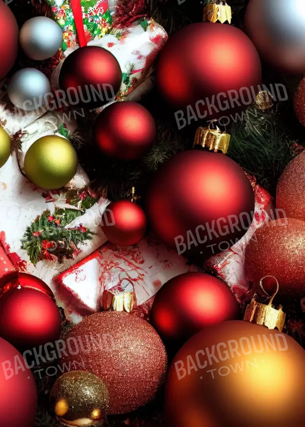 Christmas Decor 5’X7’ Ultracloth (60 X 84 Inch) Backdrop